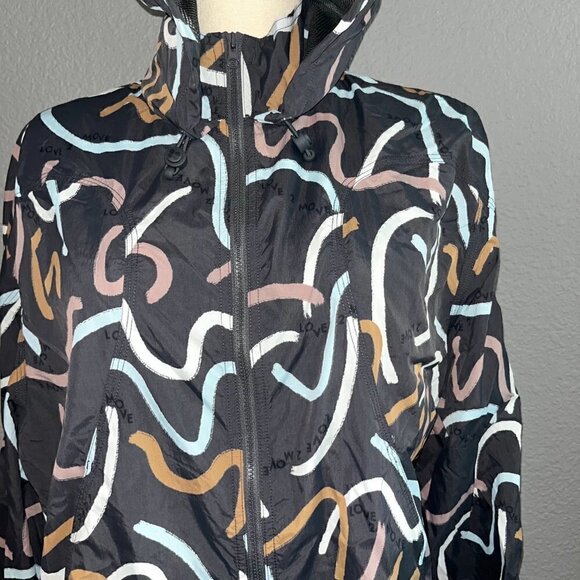 SWEATY BETTY LONDON Full Zip Hoody  "Love 2 Move" Jacket - EUC - US 8-10 - Picture 3 of 14